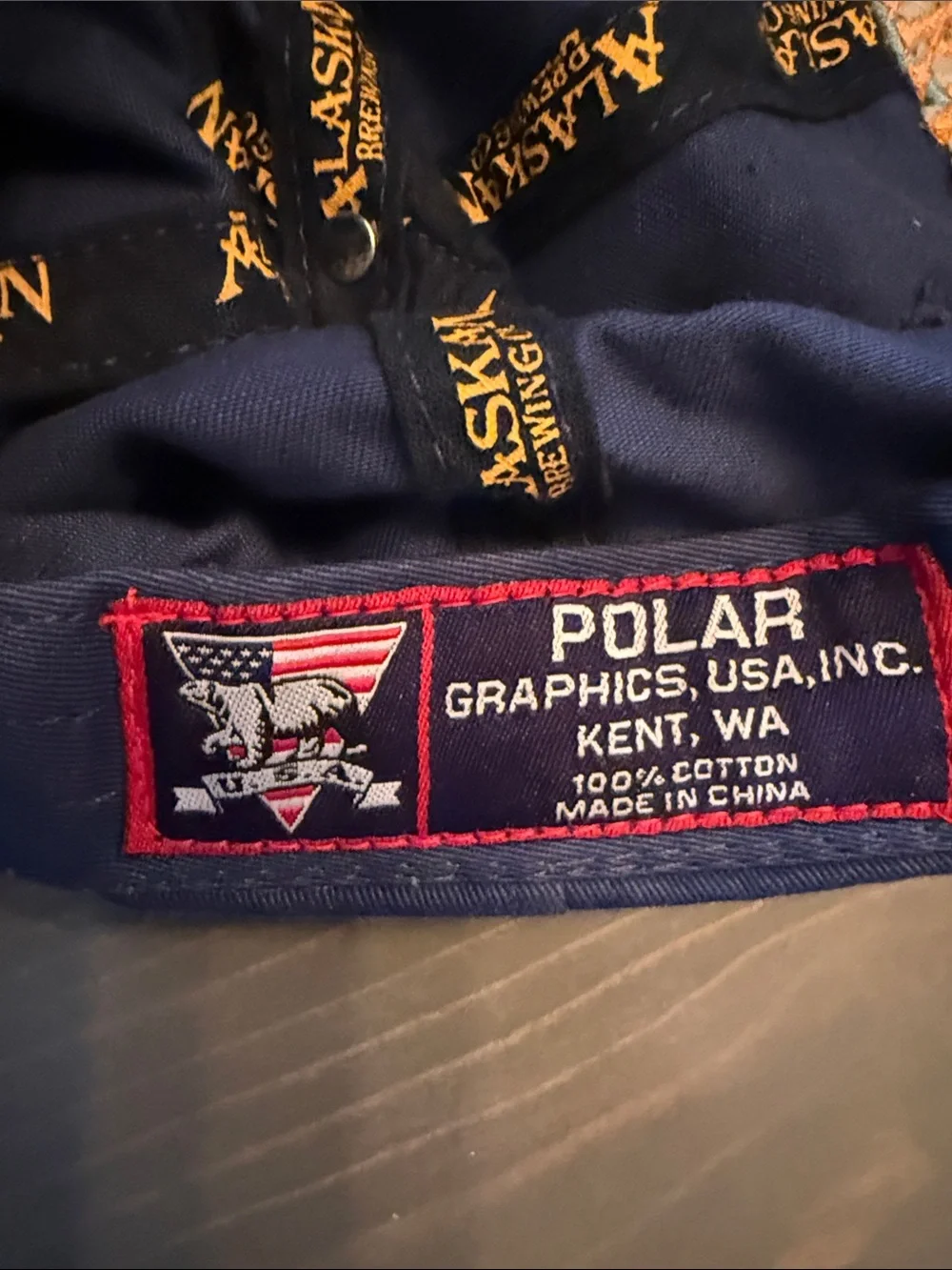 Alaskan Pale Beer Embroidered Navy Baseball Cap